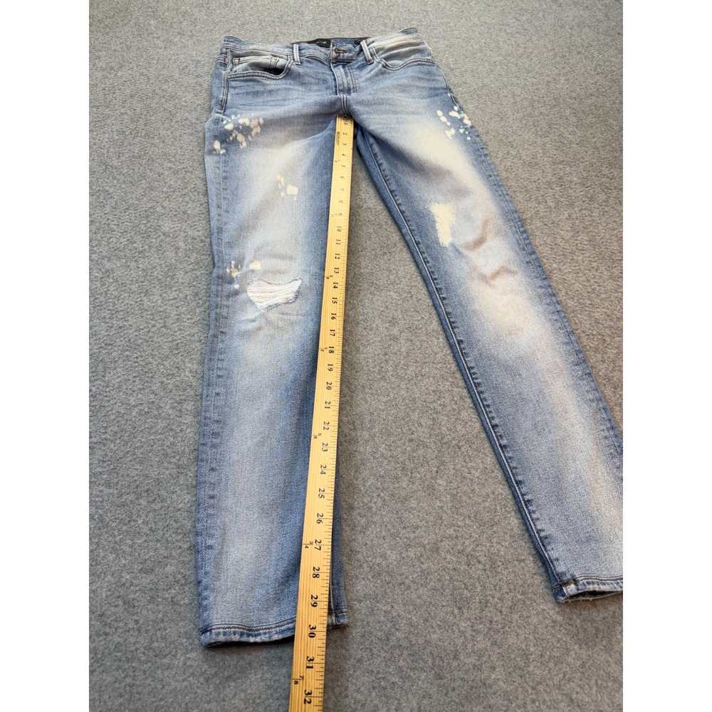 Joe's Jeans Mens Jeans The Legend Riza Blue‎ Denim 29x30 Skinny Kinetic Bleach - Picture 6 of 11